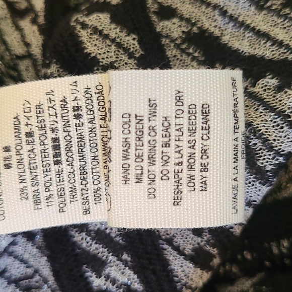 *Final Sale* Free People Kimono Black Gray Fringed - Picture 12 of 12